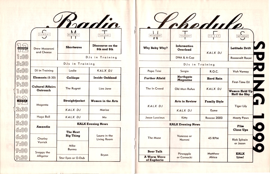 Spring 1999 progam guide